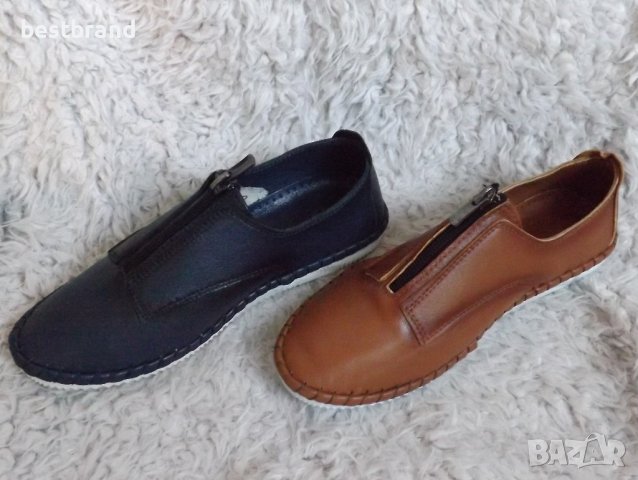 Обувки, естествена кожа, с цип, код 74/ББ1/50, снимка 5 - Дамски ежедневни обувки - 36758805