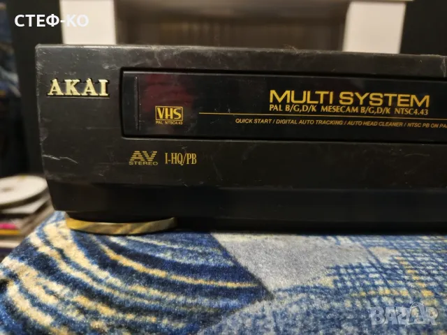 Akai VS-P1700 vhs stereo - видео , снимка 1