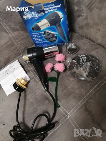 Професионален сешоар 1600 Watt с дифузер и бутон за охлаждане , снимка 14 - Друга електроника - 40350956