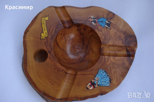 ДЪРВЕН ПЕПЕЛНИК, снимка 4 - Антикварни и старинни предмети - 43779820