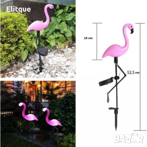 Декоративна соларна лампа във формата на фламинго - 3бр в комплект, снимка 16 - Други - 52855141