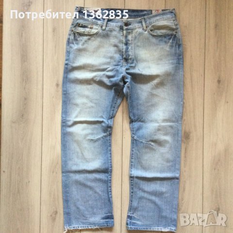 НОВИ сини прави дънки панталон DENIM 73 размер 36 / 30 от САЩ, снимка 2 - Дънки - 43734616
