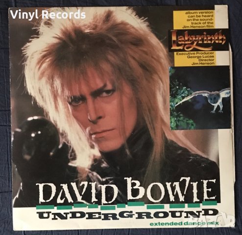David Bowie – Underground (Extended Dance Mix) Vinyl, 12", 45 RPM, Single, снимка 1 - Грамофонни плочи - 43999767