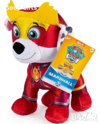 Плюшена играчка Spin Master Paw Patrol Super Paw - Маршал, 21 cm