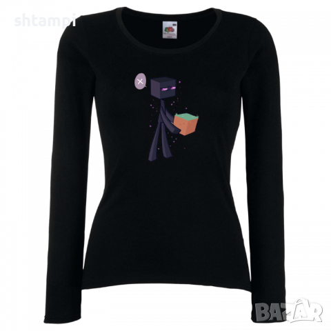 Дамска тениска Enderman 3 майнкрафт Minecraft,Игра,Забавление,подарък,Изненада,Рожден Ден., снимка 2 - Тениски - 36520692