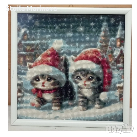 Коледни диамантени гоблени с рамка, снимка 10 - Други - 52321850