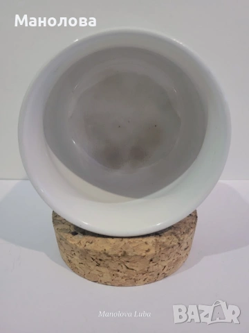 Порцеланов буркан с коркова тапа Rösler, снимка 4 - Аксесоари за кухня - 53137554