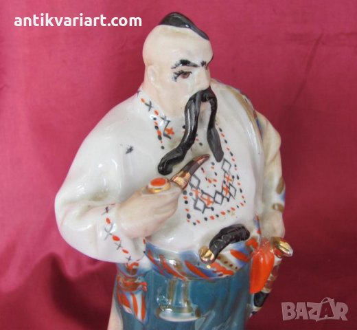 Стара Порцеланова Фигура-Руски Атаман маркирана, снимка 5 - Антикварни и старинни предмети - 27195925