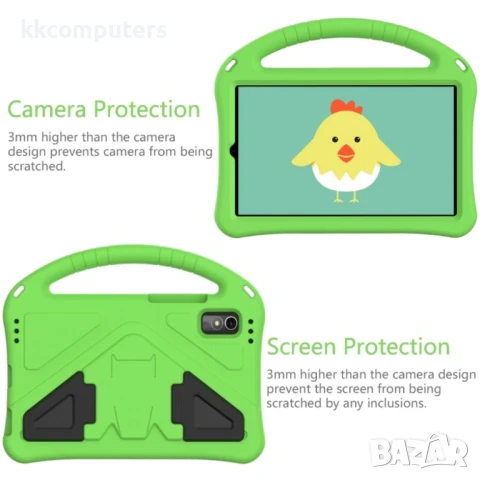 Lenovo Tab M9 TB-310FU Удароустойчив Калъф с Удобна Дръжка и Стойка + Протектор, снимка 7 - Калъфи, кейсове - 51117939