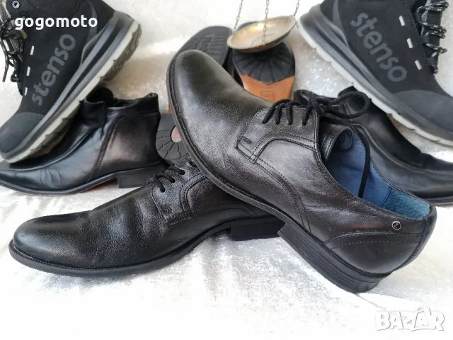 КАТО НОВИ LUX мъжки обувки LASOCKI, 💯% висококачествена естествена кожа, N -40-41