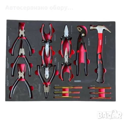 Шкаф / Количка с инструменти 261 части HAWEK, снимка 8 - Други инструменти - 47526762