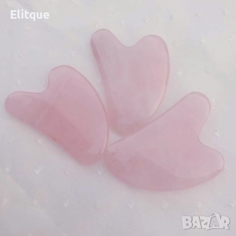 Розов нефритен камък скрепер за лице във формата на сърце за лице TV612, снимка 8 - Козметика за лице - 52870985