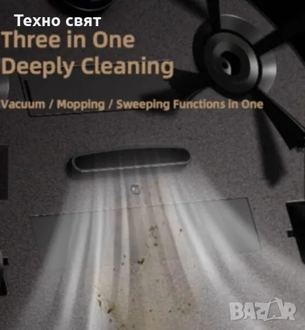 ТОП ЦЕНА смарт прахосмукачка робот vacuum cleaner robot ГОЛЯМА БАТЕРИЯ, снимка 5 - Прахосмукачки - 47708313