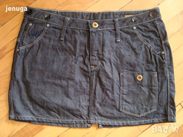 Къси дънкови оригинални поли G-star 27-28 номер, снимка 6 - Поли - 32803063