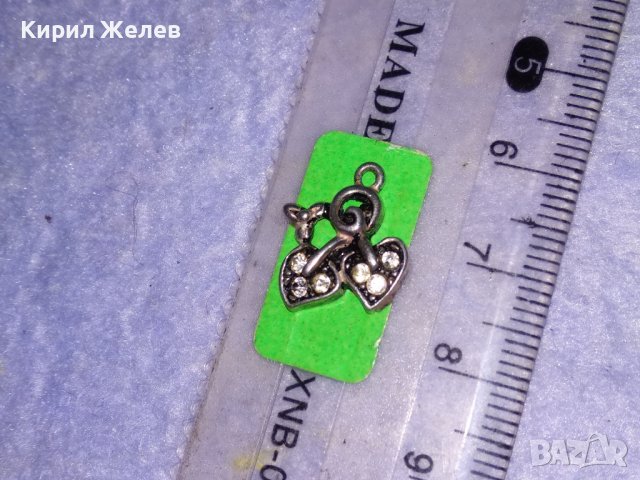 НЕЖНО ФЛОРАЛНО СРЕБЪРНО МЕДАЛЬОНЧЕ СРЕБРО 925 с МИНИАТЮРНИ ФАСЕТИРАНИ ЦИРКОНИ 35450, снимка 4 - Колиета, медальони, синджири - 39367848