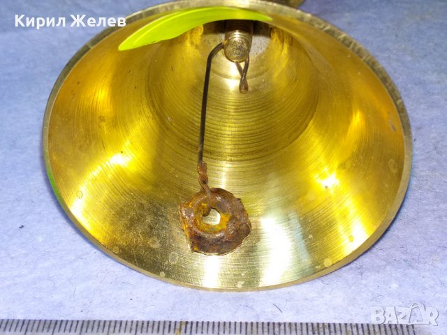 СТАР ФЛОРАЛНО ОРНАМЕНТИРАН БРОНЗОВ СВЕЩНИК - КАМБАНКА За ДЕКОРАЦИЯ КОЛЕКЦИЯ 42689, снимка 5 - Декорация за дома - 43980872