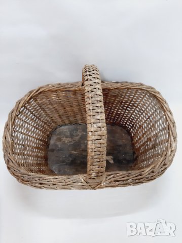 Стара голяма запазена кошница за пикник(6.1), снимка 2 - Антикварни и старинни предмети - 43571817