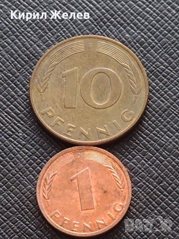 Лот монети от цял свят 10 броя ПФЕНИНГИ ГЕРМАНИЯ различни години и номинали 36523, снимка 2 - Нумизматика и бонистика - 43556702