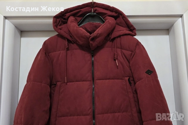  Мъжко оригинално късо зимно яке с капитуниран дизайн. Lee Cooper. Като ново. , снимка 13 - Якета - 53242401