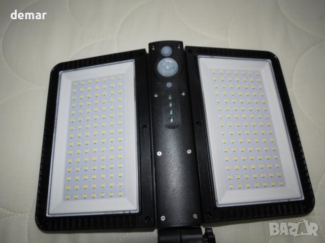 Moman Външна соларна лампа LED със сензор за движение, 5 режима , снимка 9 - Соларни лампи - 43761459