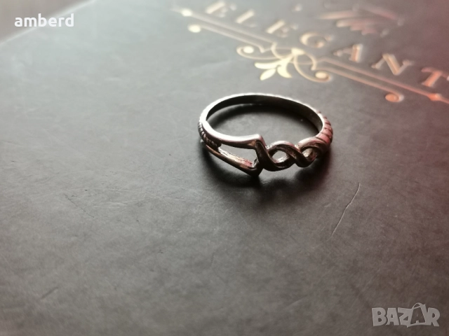 Нежен и елегантен сребърен пръстен - модел R116, снимка 4 - Пръстени - 52139467