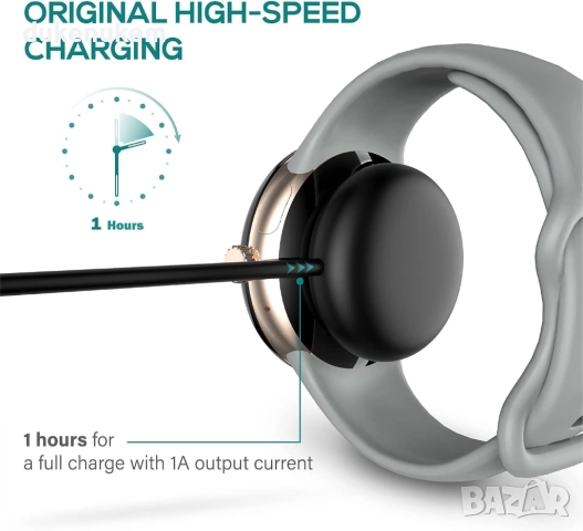 USB-C Магнитен Кабел за Зареждане, съвместим с Google Pixel Watch (1-во поколение), снимка 5 - USB кабели - 52606355