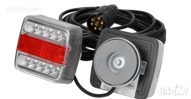 Диодни(LED) стопове за ремарке с магнитно закрепване 12/24V, к-т/2 бр./, снимка 5 - Аксесоари и консумативи - 44791407