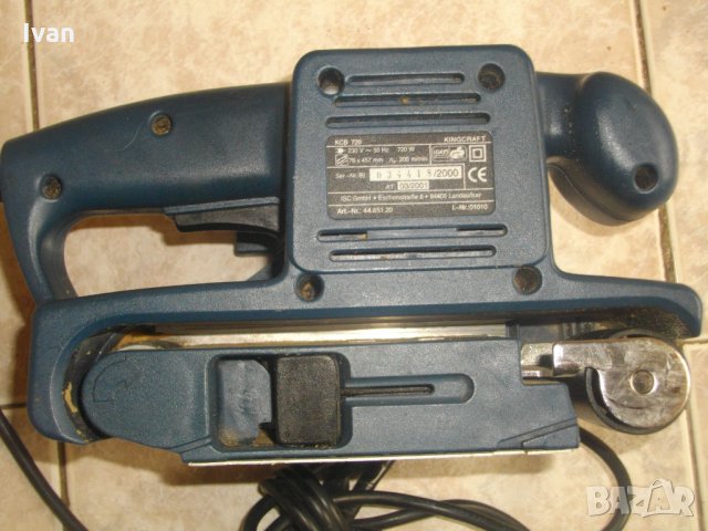 ЗА ЧАСТИ-ЗА РЕМОНТ-Немски 720 вата-Лентов Шлайф-Счупена Зъбчатка Задна-King Craft KCB720, снимка 7 - Други инструменти - 33146870