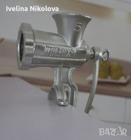 Ръчна месомелачка от неръждаема стомана Pelitte, снимка 5 - Други - 51385001