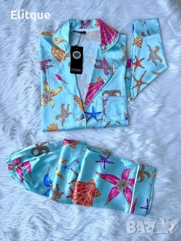 дамски пижами с дълъг ръкав Christian Dior fendi Victoria's secret chanel Versace Louis Vuitton , снимка 4 - Пижами - 53083299