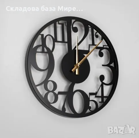 Стенен часовник Метален, 30х2,5см, снимка 1