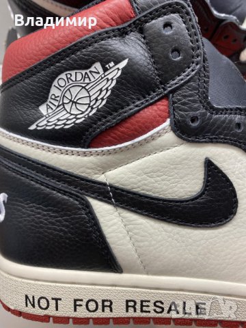 Nike Air Jordan 1 "Not For Resale" Кецове 36-47EUR+ Кутия , снимка 5 - Кецове - 29891718