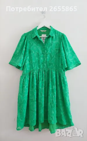 Рокля в зелено ellos, снимка 3 - Рокли - 50374808