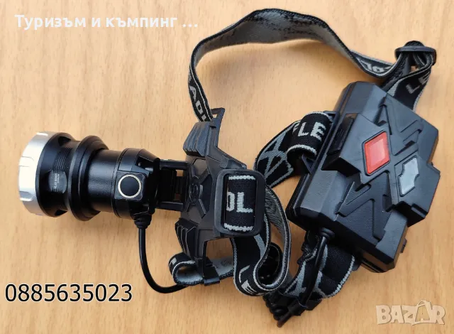 Мощен челник CREE XHP 90.3/ 3 батерии и UBS /, снимка 12 - Екипировка - 44750107