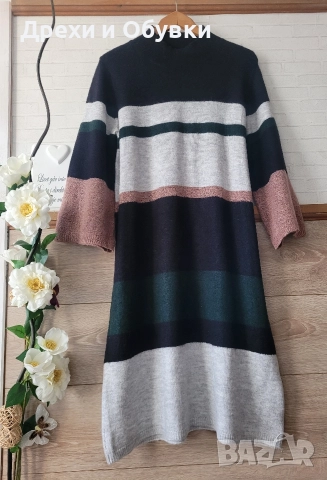 Рокля плетиво тип пуловер , снимка 5 - Рокли - 51764074