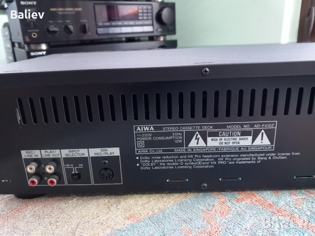 AIWA AD-F410 Stereo Cassette Deck , снимка 13 - Декове - 52966099
