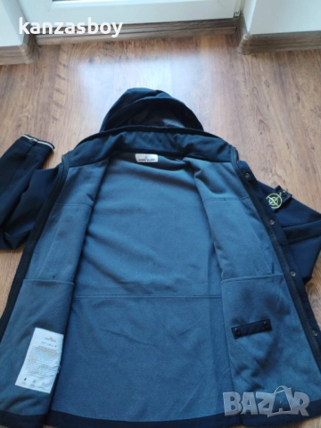 Stone Island 2014 Navy High Neck Soft Shell Jacket - мъжко софтшел яке Л, снимка 10 - Якета - 52850152