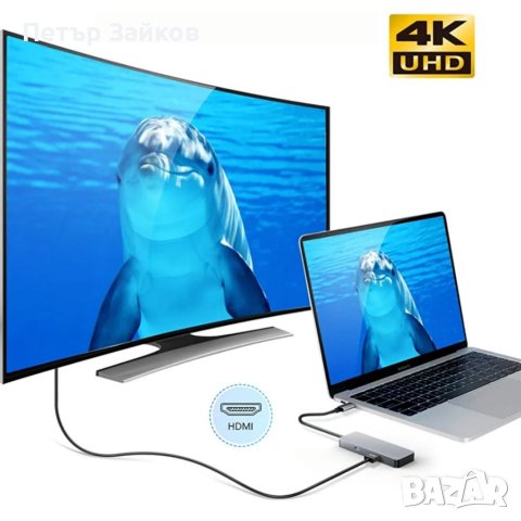 USB C хъб, Kameta Type C към 4K HDMI, USB 3.0, снимка 3 - Друга електроника - 40394258