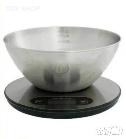 MasterChef Кухненска везна с купа с LCD екран, снимка 2 - Електронни везни - 48933310