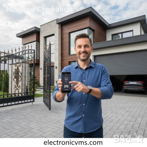 Модул за управление на входни врати с два канала с административен панел