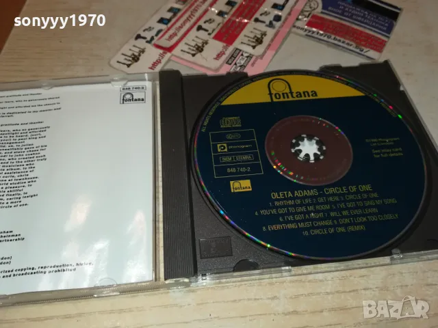 OLETA ADAMS CD-ВНОС GERMANY 0801251642, снимка 4 - CD дискове - 48602095