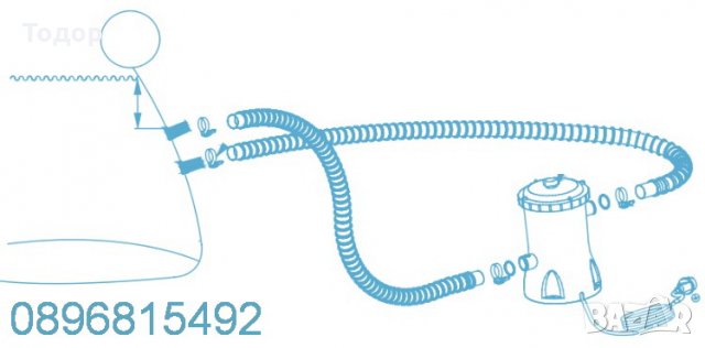 Филтрираща помпа Bestway 3 028 литра/час (800 gal/h) за басейн 58386, снимка 2 - Басейни и аксесоари - 33186285