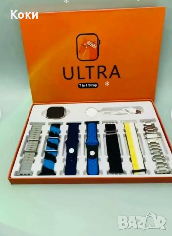Смарт часовник Y60 Ultra 7 в 1- Разговори , спортен , нотификации + 7 бр. каишки, снимка 3 - Смарт гривни - 43477311