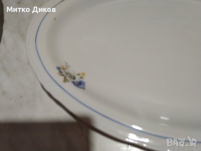 Порцеланово плато поднос от соца  385х270мм, снимка 3 - Аксесоари за кухня - 43990910