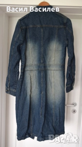 Дамско дънково манто Zoul, снимка 2 - Палта, манта - 51932403