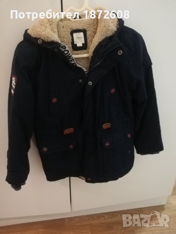 Детско зимно топло яке за момче- 128/140