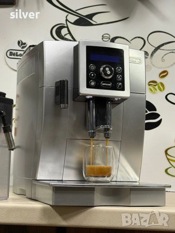 Кафемашина кафе автомат delonghi magnifica cappuccino с гаранция, снимка 2 - Кафемашини - 53376978
