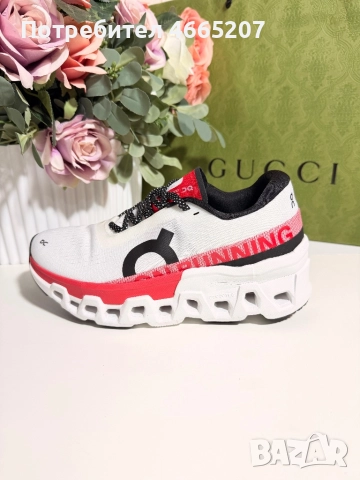 On Cloudmonster 2 Ivory/Red, снимка 4 - Маратонки - 52595478