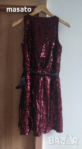 APT.9 - червена рокля с пайети, снимка 2 - Рокли - 40619522