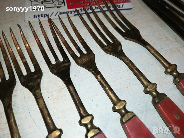 6 ножа+6 вилици+6 лъжици от франция 3101241013, снимка 8 - Антикварни и старинни предмети - 44059406